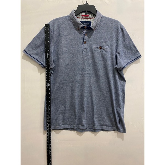 Ted Baker Other - Ted Baker London Men's Blue Heathered Short Sleeve Polo Shirt Size S